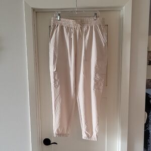 Men's Cream Cargo Pants